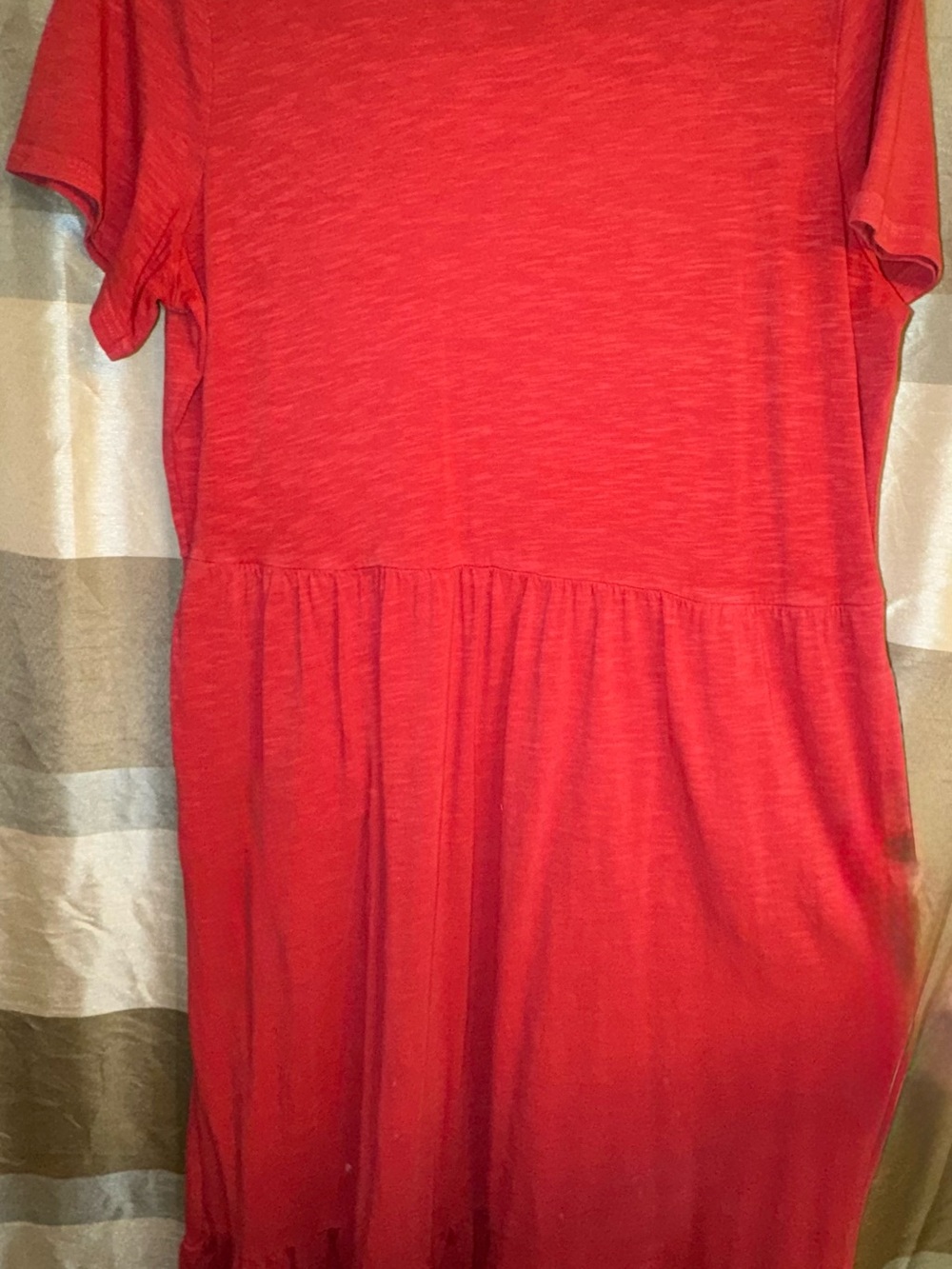 Old Navy Orange Short Sleeve Knit Dress ( long length)